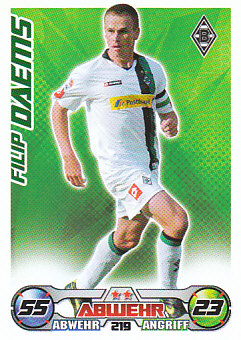 Filip Daems Borussia Monchengladbach 2009/10 Topps MA Bundesliga #219